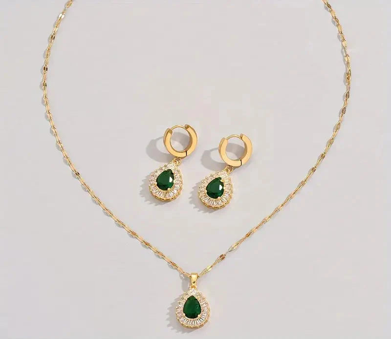 ZEVORA Rheya Lysandelle 18K Gold Jewelry Set – Handmade & Hypoallergenic