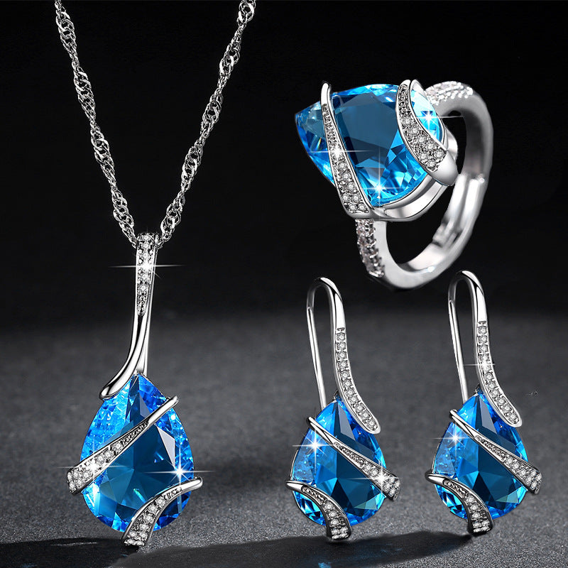 ZEVORA Seraphina Thorne Jewelry Set – White Gold