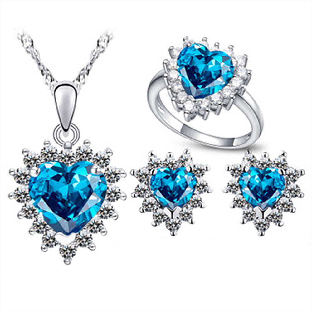ZEVORA Saphira Vale Jewelry Set – White Gold