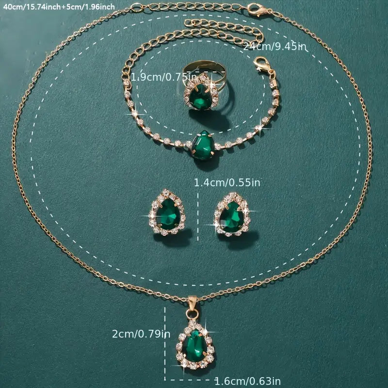 ZEVORA Elisandre Vermont Jewelry Set – Gold