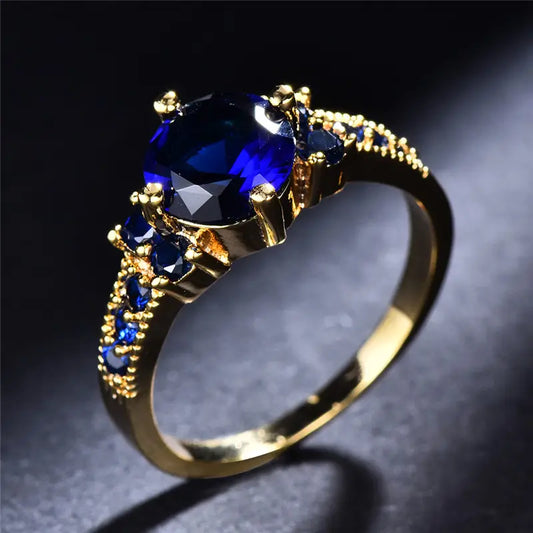 ZEVORA Celia Serawyn Ring – Handmade Gold & Sapphire Jewelry