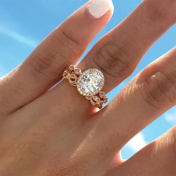 ZEVORA Adelina Corsaglia Ring – Rose Gold & White Gold