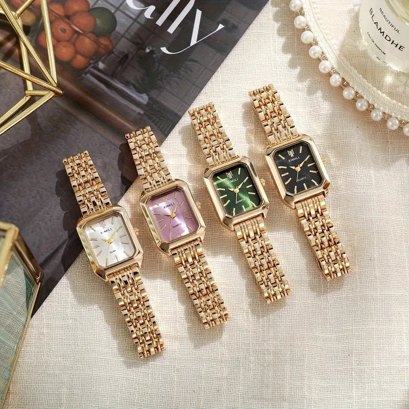 ZEVORA Regalia Link Watch – Gold