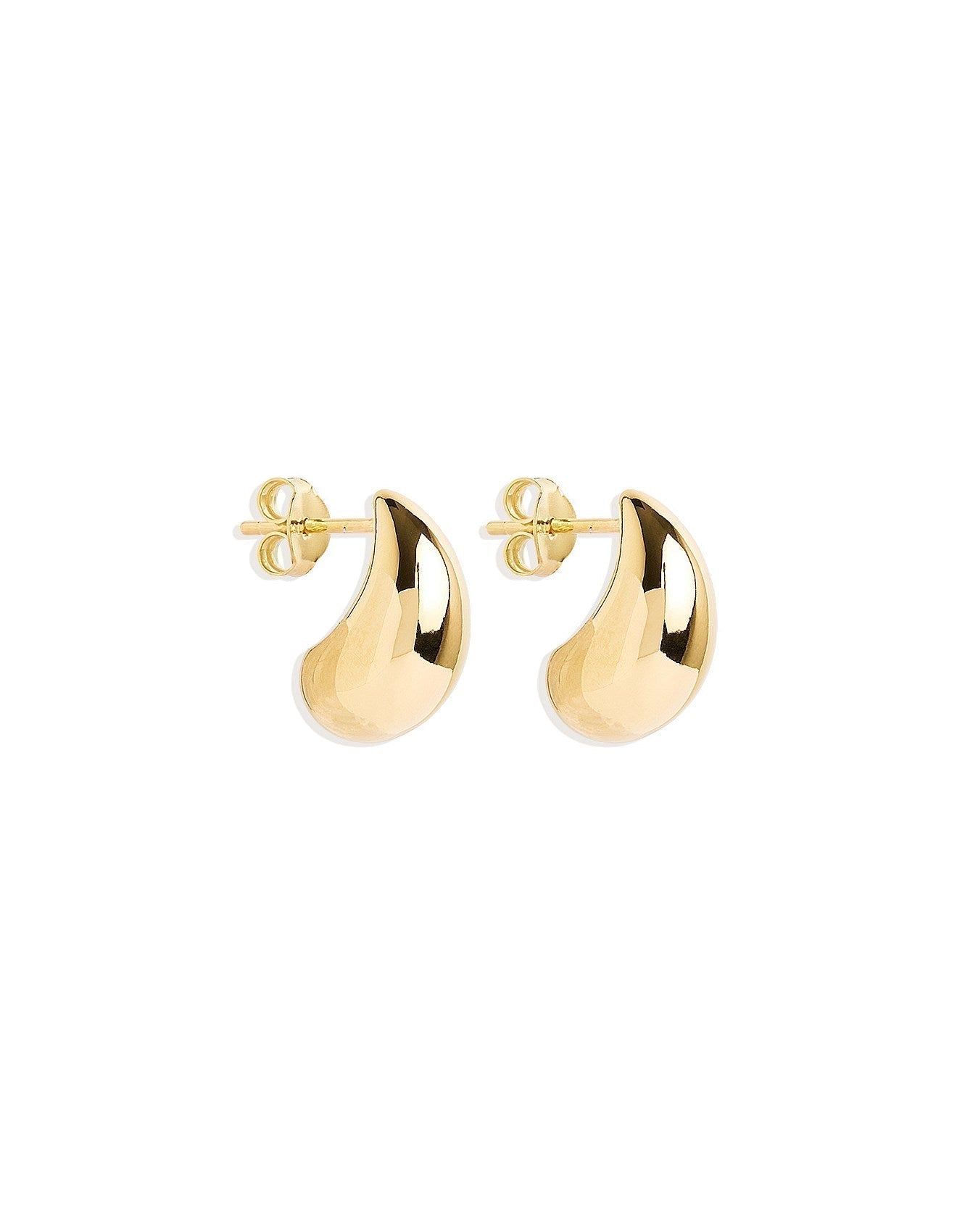 ZEVORA Mato Drop Earrings – 18K White Gold Sculptural Drop Earrings