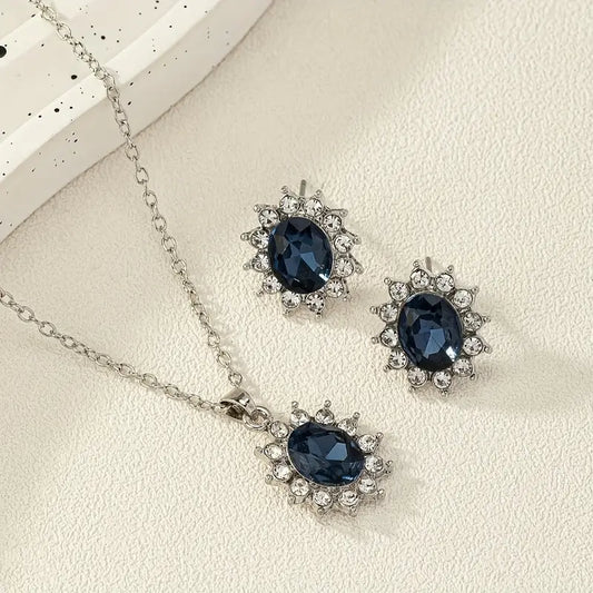 ZEVORA Katya Azuryn Jewelry Set – White Gold