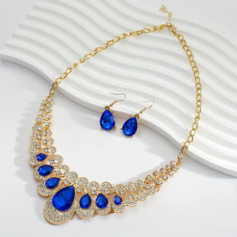 ZEVORA Maevina Zafiros 18K Gold Jewelry Set – Handmade & Hypoallergenic
