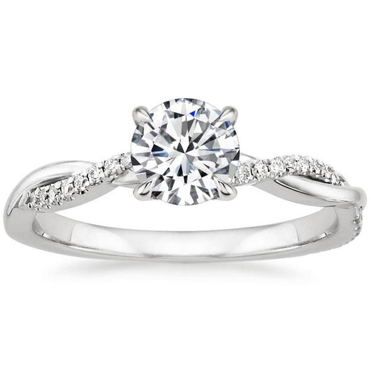 ZEVORA Le Jane Ring – 18K Gold & White Gold Classic Dome Ring