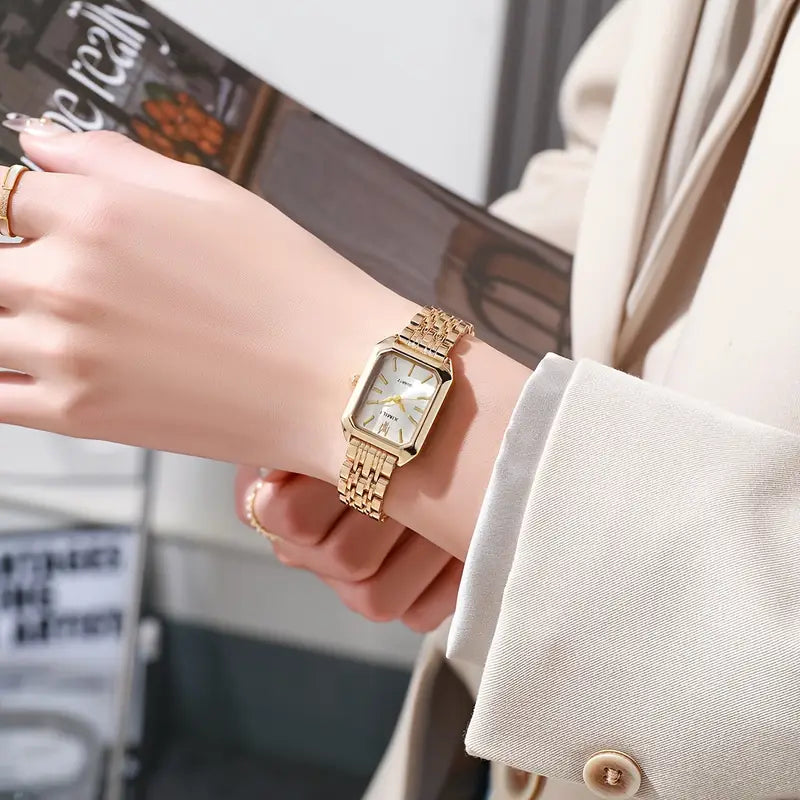ZEVORA Regalia Link Watch – Gold
