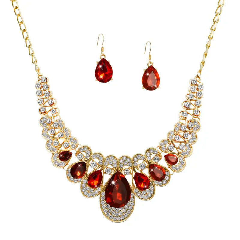 ZEVORA Maevina Crimselle 18K Gold Jewelry Set – Handmade & Hypoallergenic