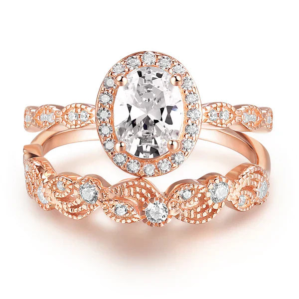 ZEVORA Adelina Corsaglia Ring – Rose Gold & White Gold