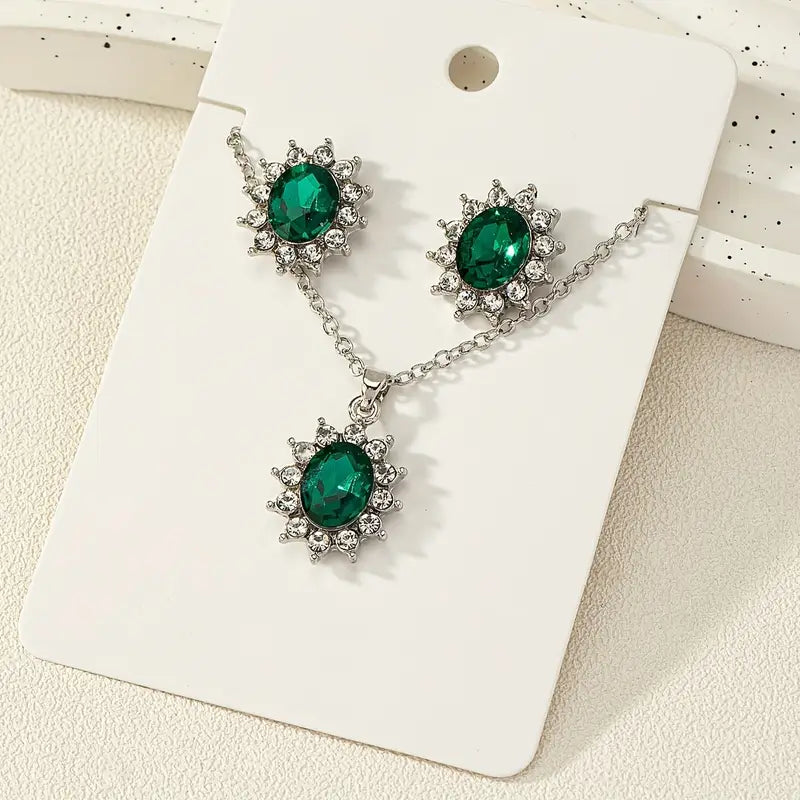 ZEVORA Katya Smeryn Jewelry Set – White Gold