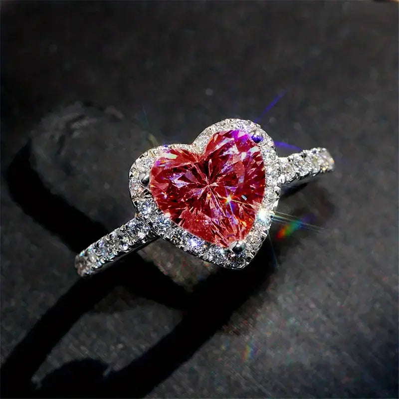 ZEVORA Delara Carmessia Ring – Handmade White Gold & Ruby Jewelry