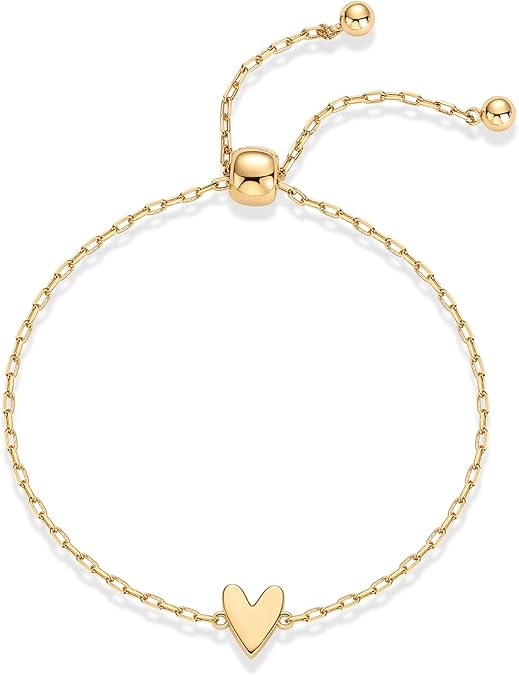 ZEVORA Radiant Heart Bracelets – Handmade Gold Heart Jewelry