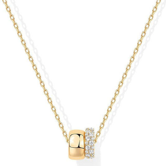 ZEVORA Lumi Duo Necklace – Gold