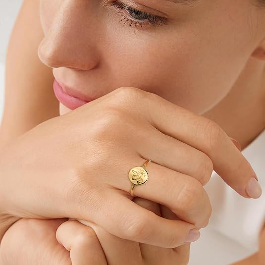 ZEVORA Roselina Vescovo Ring – Handmade Gold Jewelry