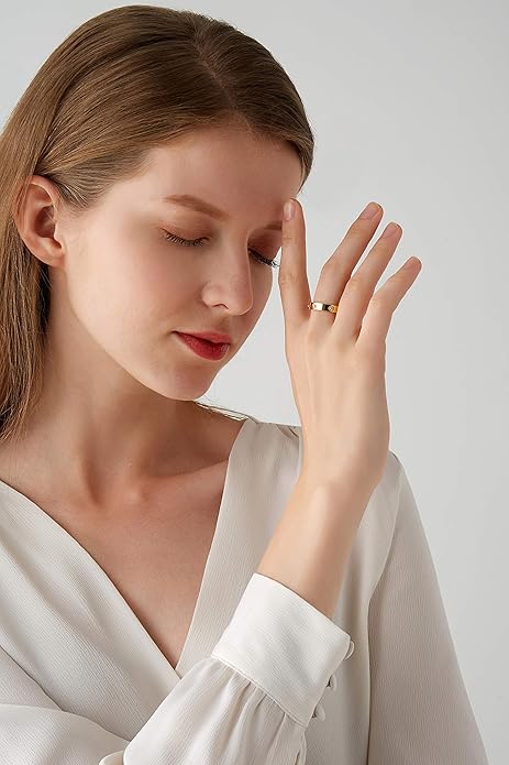 ZEVORA Promise Band Ring – Handmade Gold Promise Band Jewelry