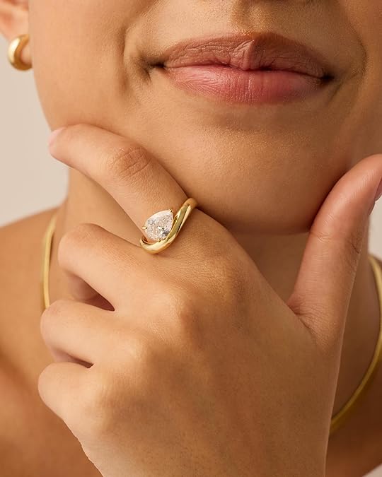 ZEVORA Wavy Promise Ring – Handmade Gold Promise Ring Jewelry