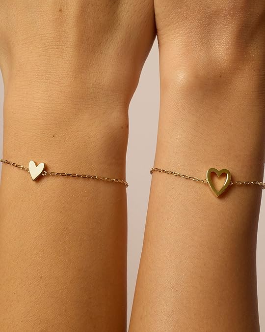ZEVORA Radiant Heart Bracelets – Handmade Gold Heart Jewelry