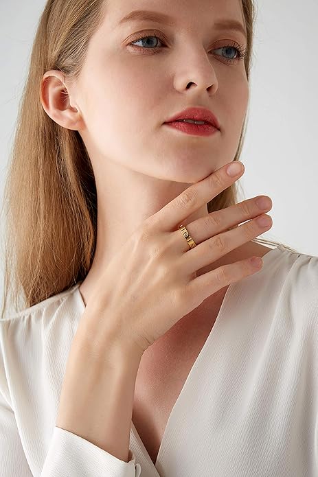ZEVORA Promise Band Ring – Handmade Gold Promise Band Jewelry