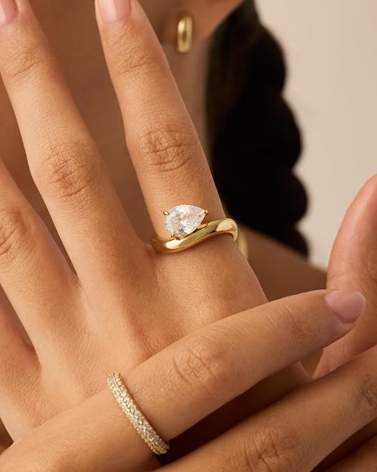 ZEVORA Wavy Promise Ring – Handmade Gold Promise Ring Jewelry