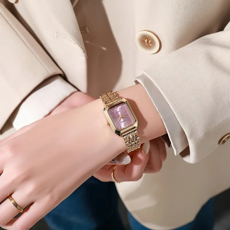 ZEVORA Regalia Link Watch – Gold