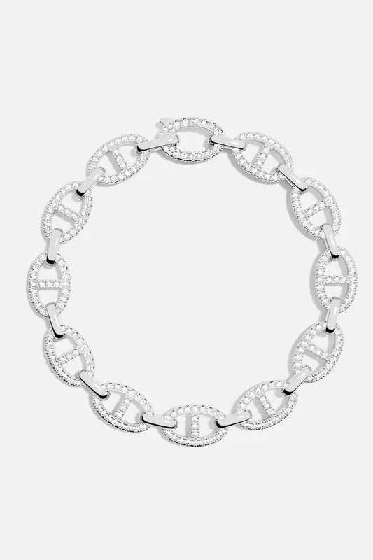 ZEVORA Isla Marina Bracelet – Handmade White Gold Jewelry