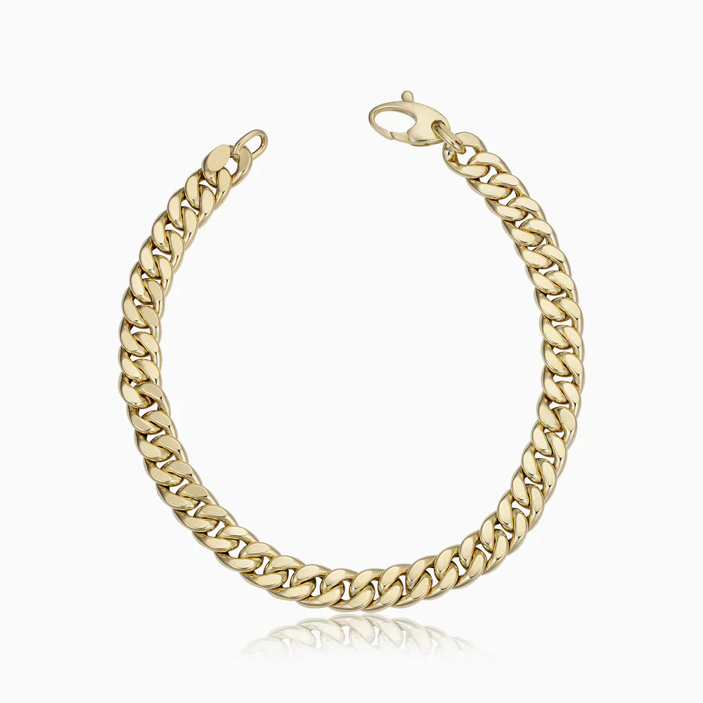 ZEVORA Estate Cuban Bracelet – Handmade Gold Cuban Link Jewelry
