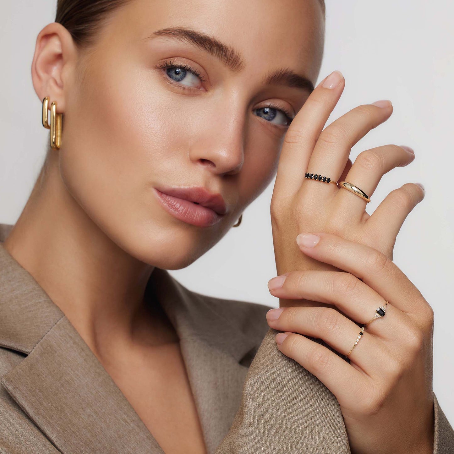 ZEVORA Rock Solid Ring – Handmade Gold Jewelry