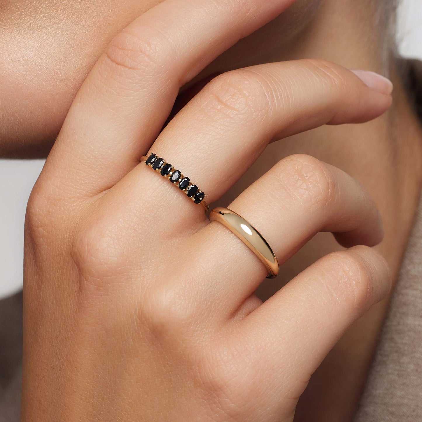 ZEVORA Rock Solid Ring – Gold
