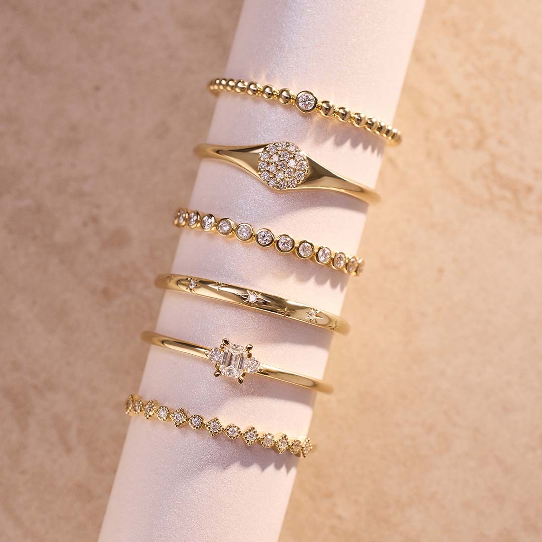 ZEVORA Bubble Ring – Handmade Gold Jewelry