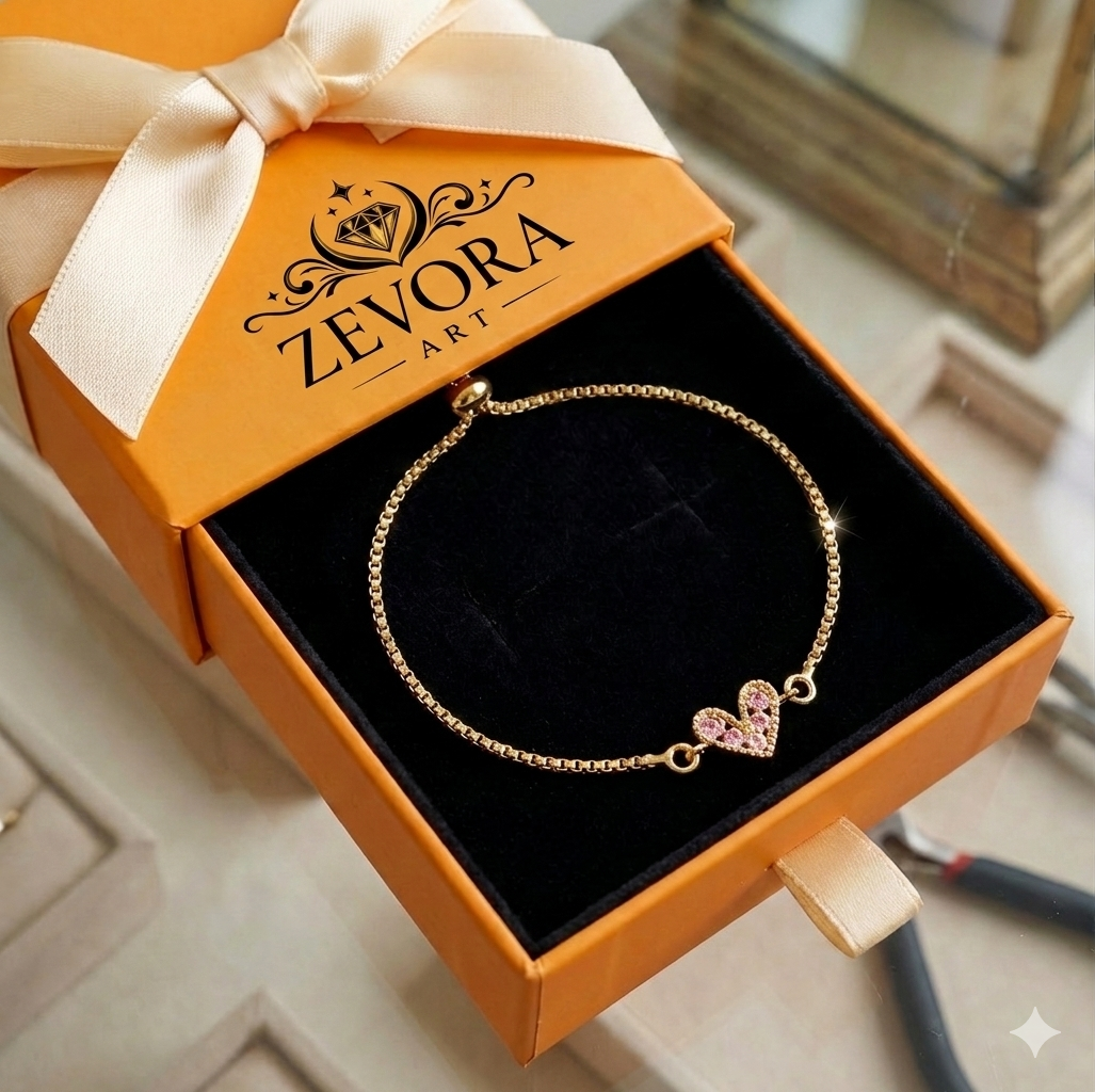 ZEVORA Blush Love Bracelet – Gold