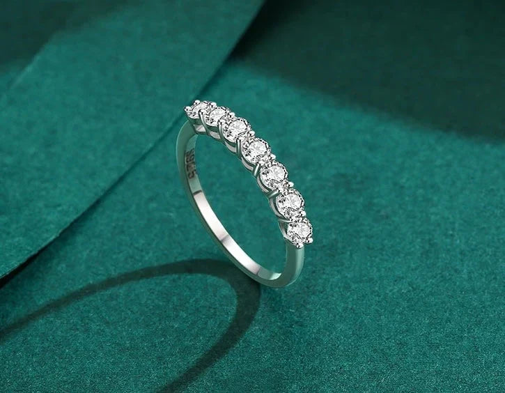 ZEVORA Tullia Fiordalisi Ring – Handmade White Gold Floral Jewelry