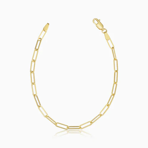 ZEVORA Venice Link Bracelet – Handmade Gold Jewelry
