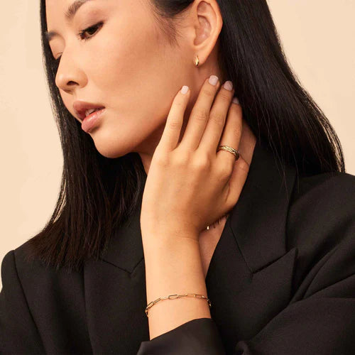 ZEVORA Venice Link Bracelet – Handmade Gold Jewelry