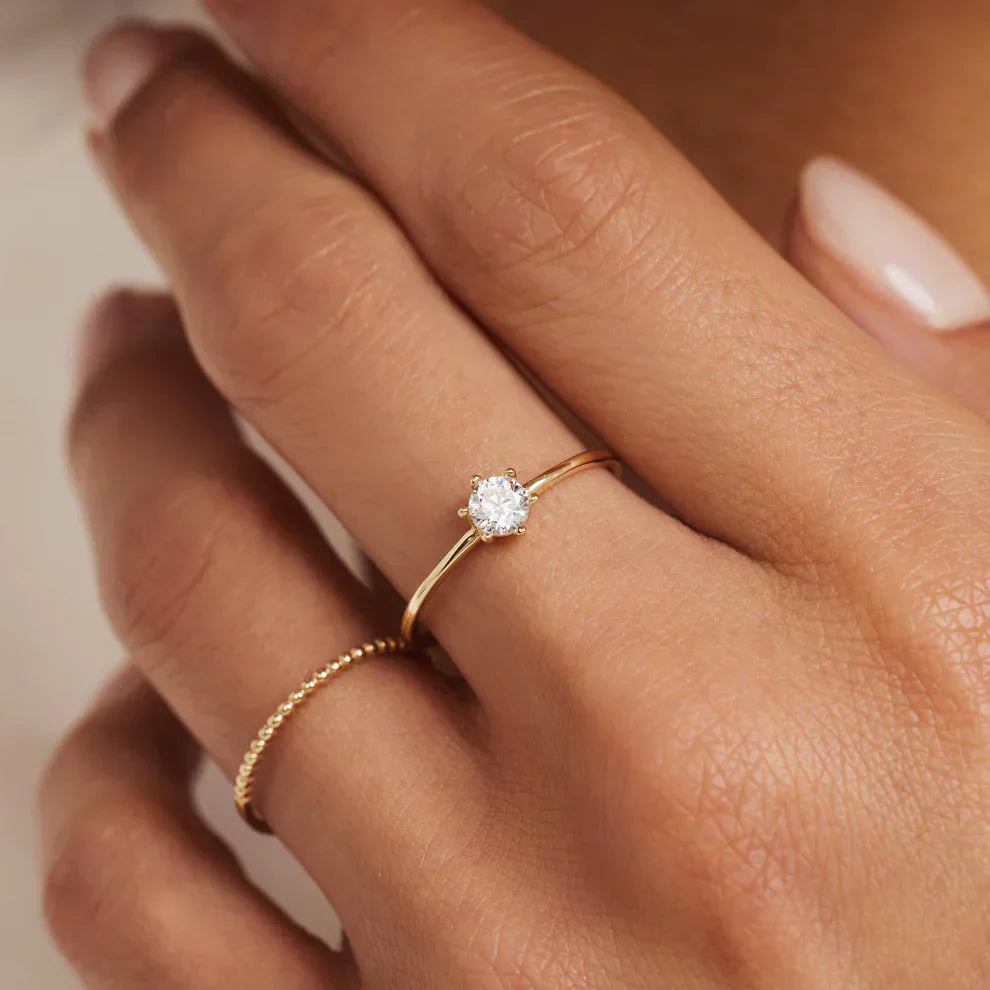 ZEVORA Abella Maris Ring – Handmade Gold Ocean-Inspired Jewelry