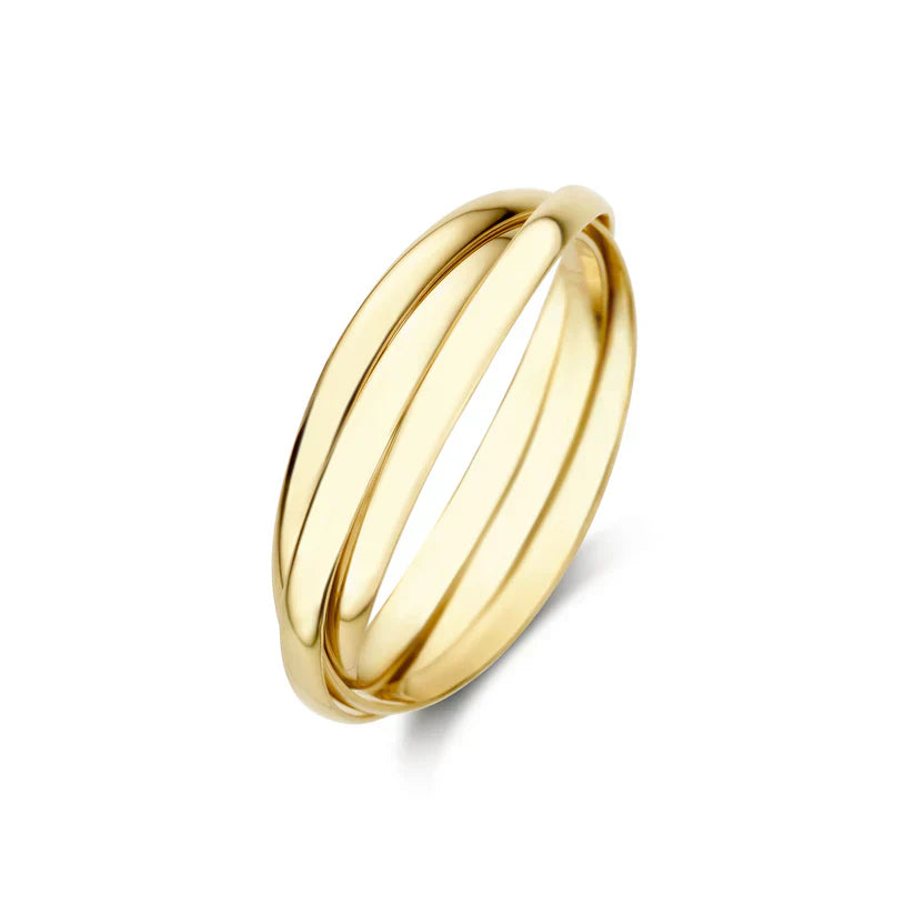 ZEVORA Léna Trielle Ring – Handmade Gold Jewelry
