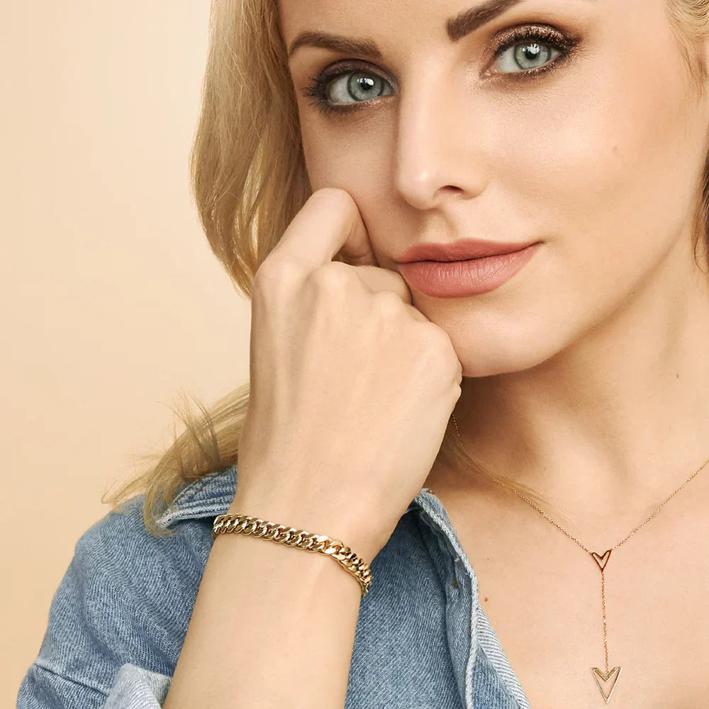 ZEVORA Estate Cuban Bracelet – Handmade Gold Cuban Link Jewelry