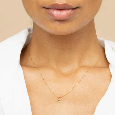 ZEVORA Love Letter Initial Necklace – Gold