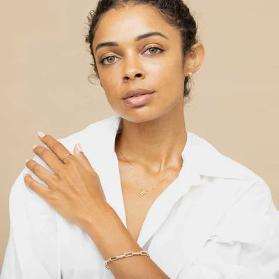 ZEVORA Love Letter Initial Necklace – Gold