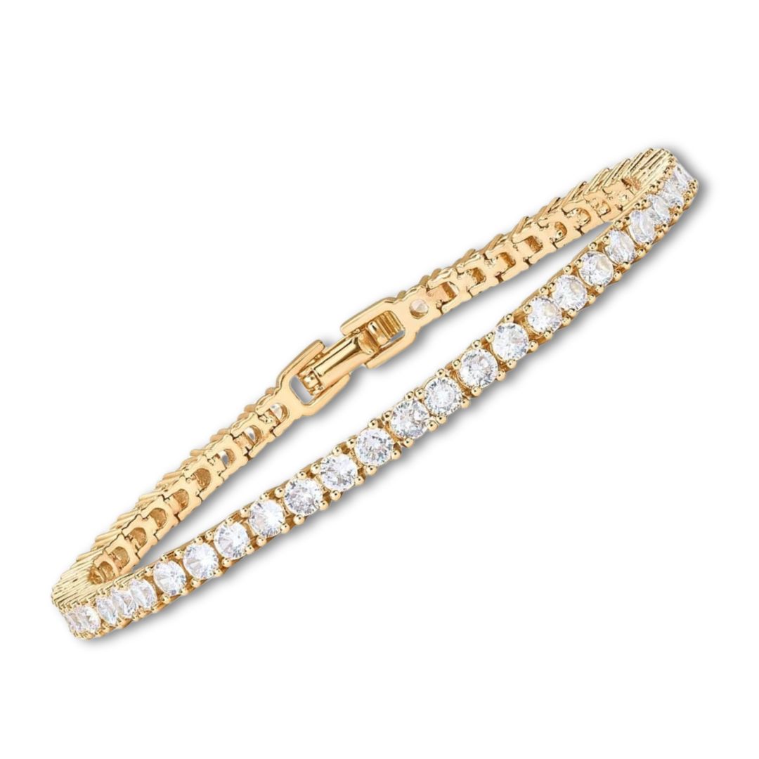 ZEVORA Moissanite Tennis Bracelet – Handmade Gold & Moissanite Jewelry