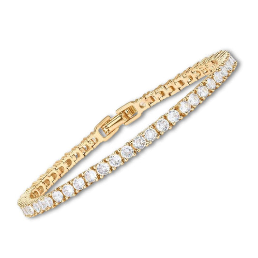 ZEVORA Moissanite Tennis Bracelet – Handmade Gold & Moissanite Jewelry