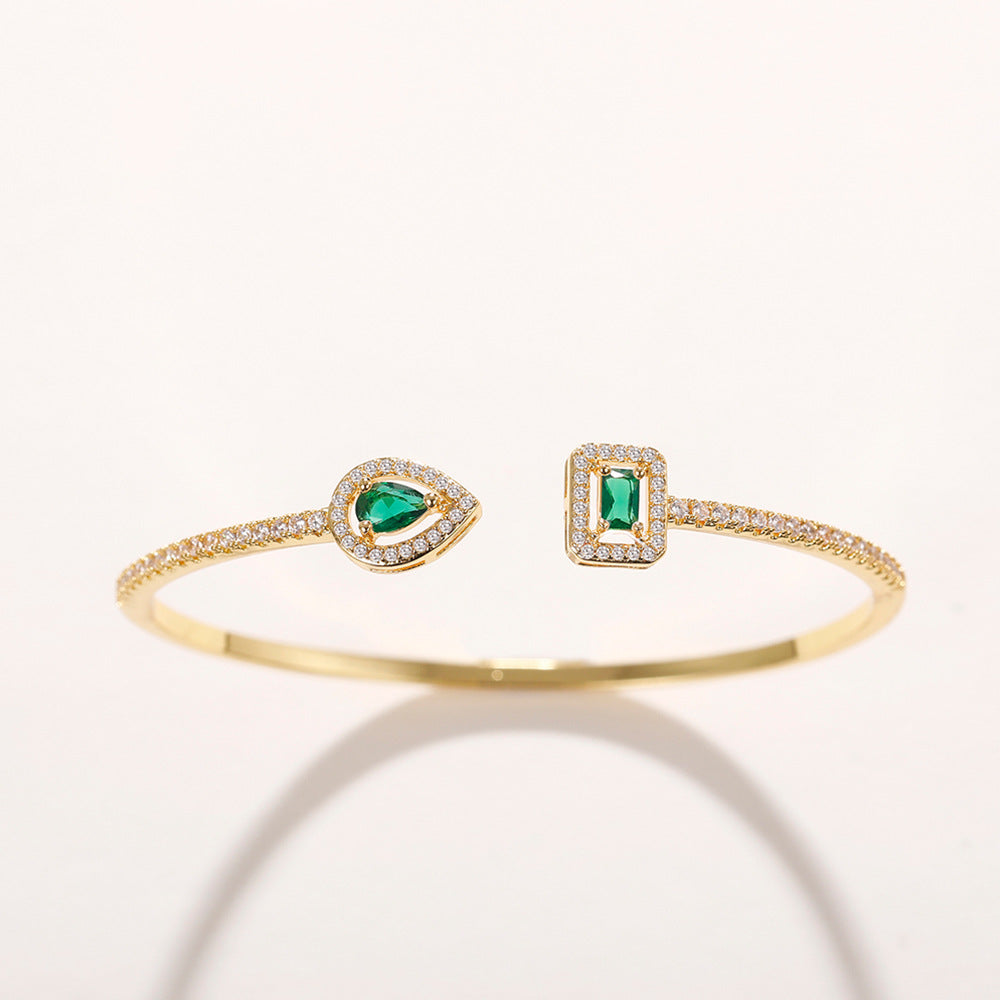 ZEVORA Verdeira Caruso Bracelet – Handmade Gold & Emerald Jewelry