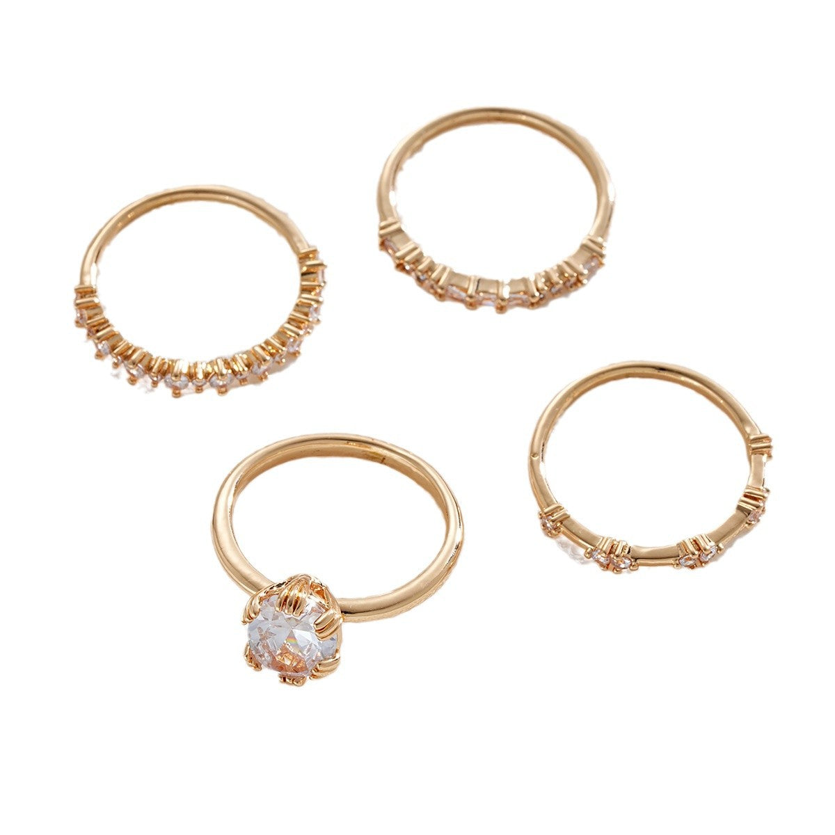 ZEVORA Solène Viremont Ring Set – Gold