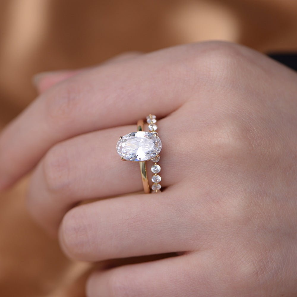 ZEVORA Celia Vireaux Ring Set – Handmade Gold Stackable Ring Set