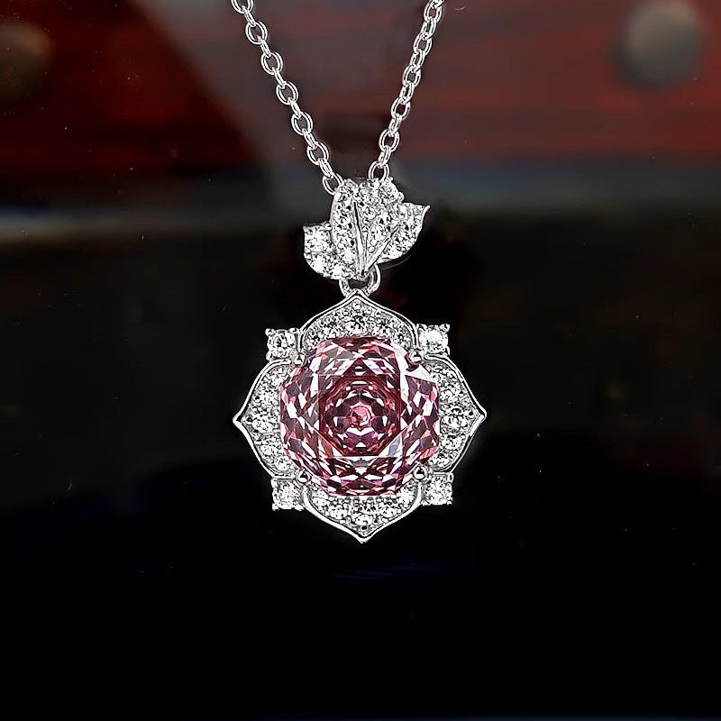 ZEVORA Amara Pinkdawn Jewelry Set – White Gold