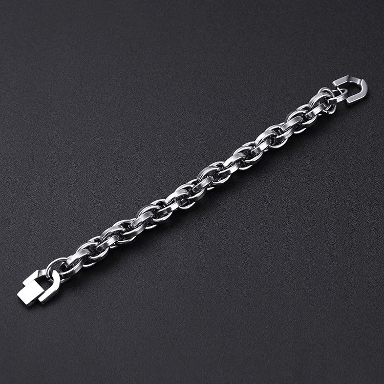 ZEVORA Riven Knox Bracelet – Handmade White Gold Jewelry