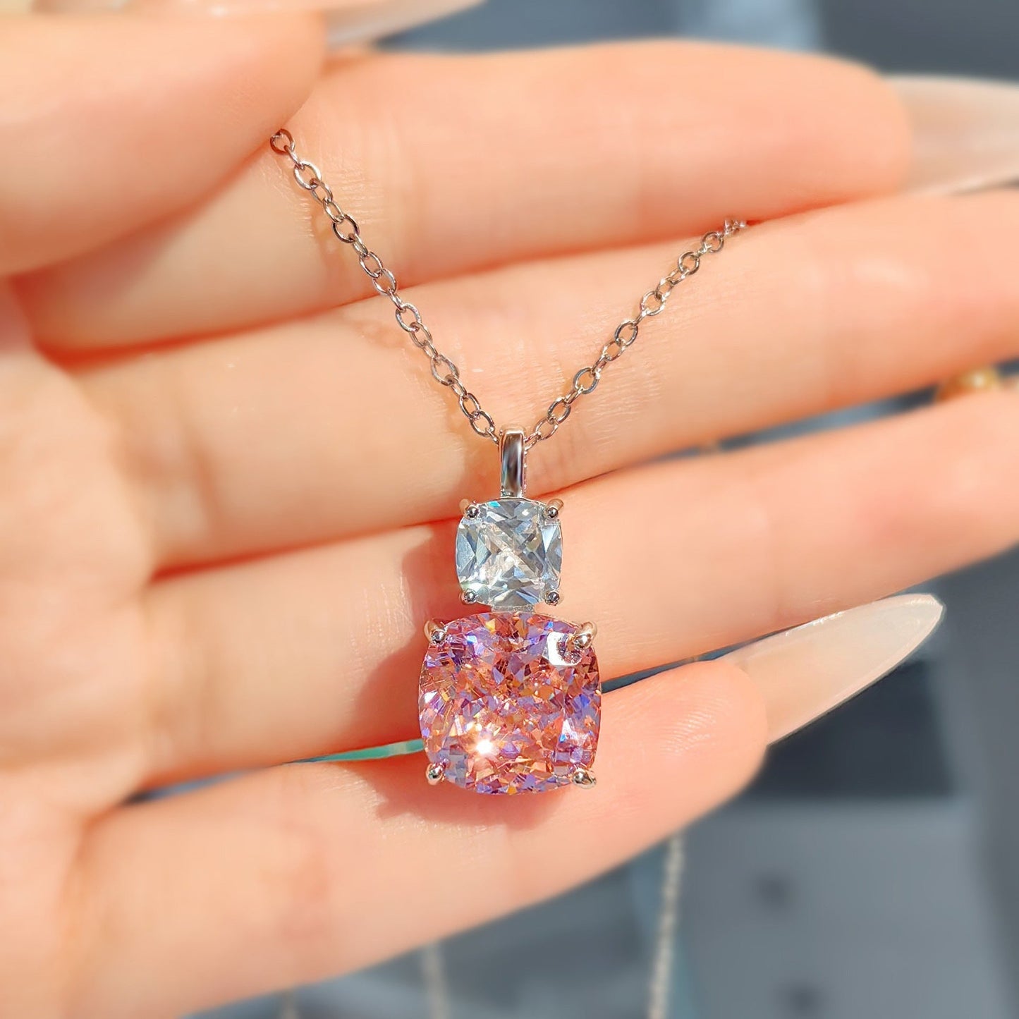 ZEVORA Adeline Rosetta White Gold Jewelry Set – Handmade & Hypoallergenic