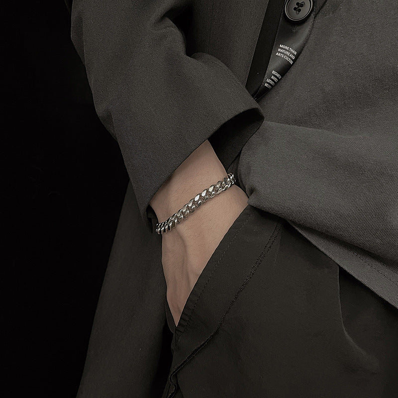 ZEVORA Sterling Vale Bracelet – Handmade White Gold Jewelry
