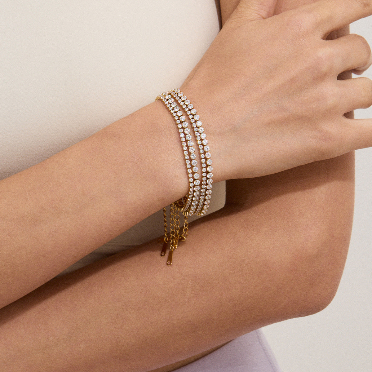 ZEVORA Sola Maroux Bracelet Set – Handmade Gold Jewelry Set