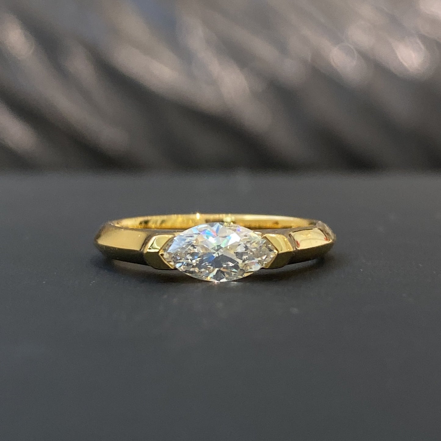 ZEVORA Cleo Arden Ring – Handmade White Gold Jewelry